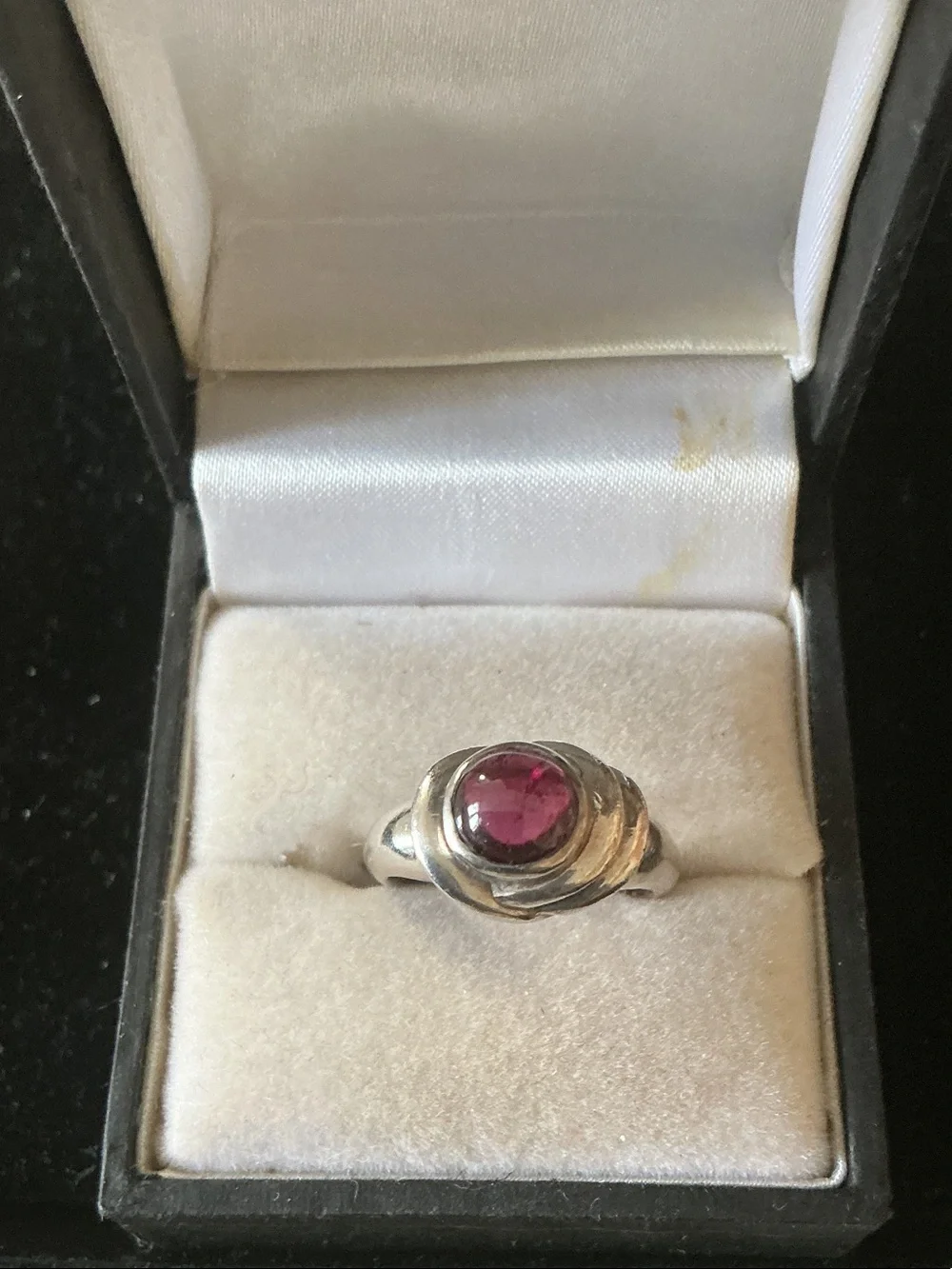 Sterling Silver Pink Stone Ring - Elegant Women's Jewelry